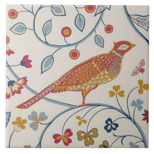 Pheasant Bird, William Morris Tile