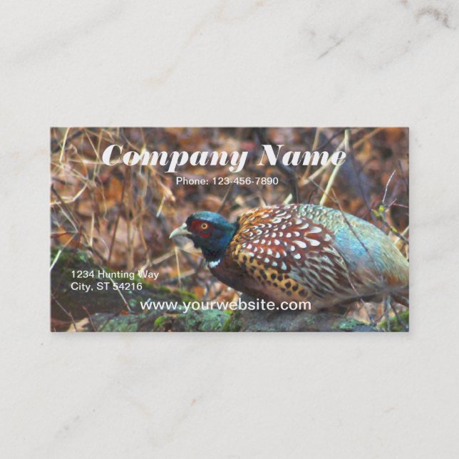 Pheasant Business Card (Front)