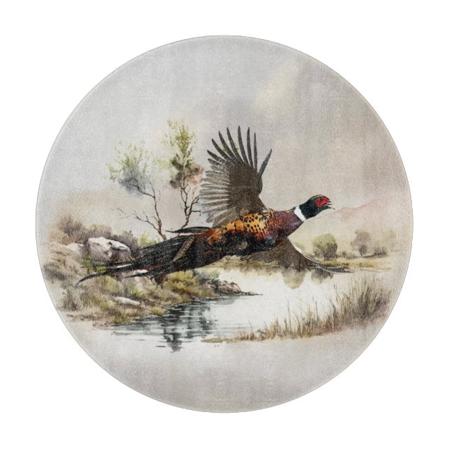 Pheasant   cutting board (Front)