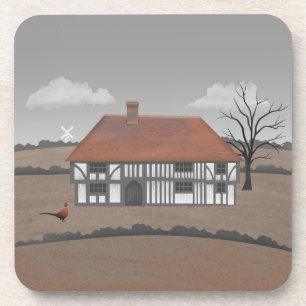 Pheasant Farmhouse Coaster
