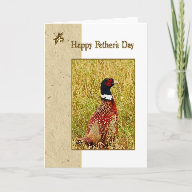 Pheasant Father's Day Card (Front)