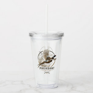 Pheasant Hunting Logo Acrylic Tumbler