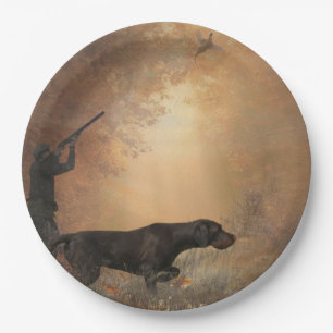 Pheasant hunting poster tapestry coffee mug paper plate