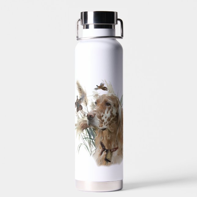 Pheasant  Hunting Season Water Bottle (Back)