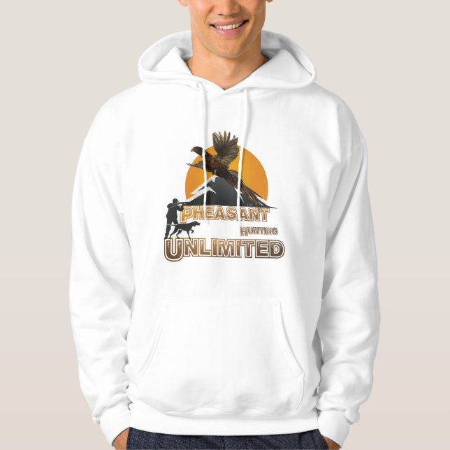 Pheasant Hunting Unlimited Hoodie (Front)