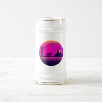 Pheasant Hunting Upland Bird Hunter Dog Vaporwave