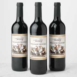 Pheasant Hunting     Wine Label