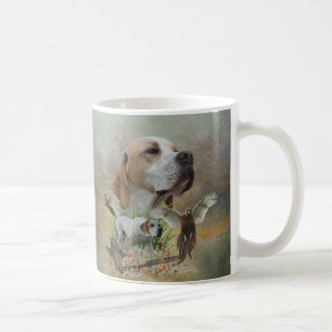 Pheasant Hunting with Pointers, Art   Coffee Mug