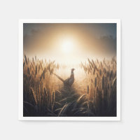 Pheasant in a Wheat Field