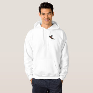 Pheasant in Flight Mens Hooded Sweatshirt