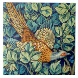 Pheasant in the Forest, William Morris Tile