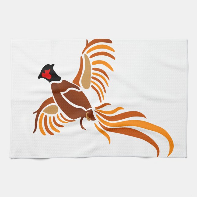 Pheasant Kitchen Towel (Horizontal)