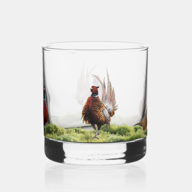 Pheasant  mug whiskey glass (Back)