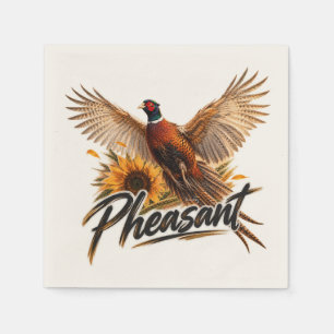 Pheasant  napkin