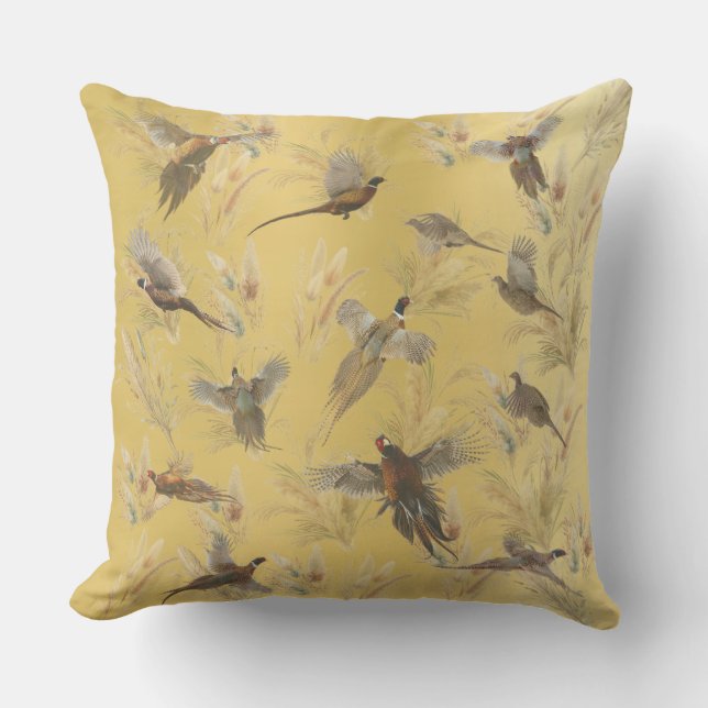 Pheasant  outdoor pillow (Front)