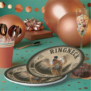 Pheasant paper plate