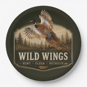 Pheasant paper plate