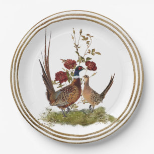 Pheasant  paper plates
