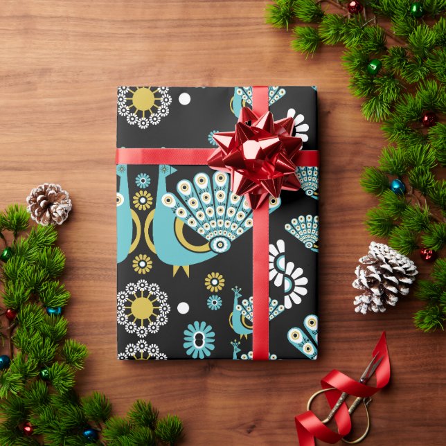  Pheasant Peacock Art Wrapping Paper (Holiday Gift)