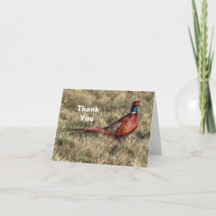 Pheasant Photo Thank You Card