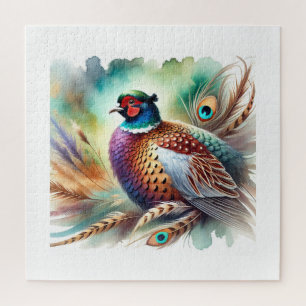 pheasant pigeon 230924AREF108 - Watercolor Jigsaw Puzzle