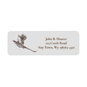 Pheasant Return Address Label
