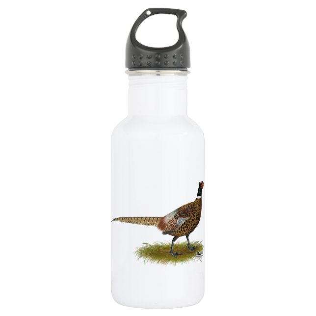 Pheasant Rooster 532 Ml Water Bottle (Front)