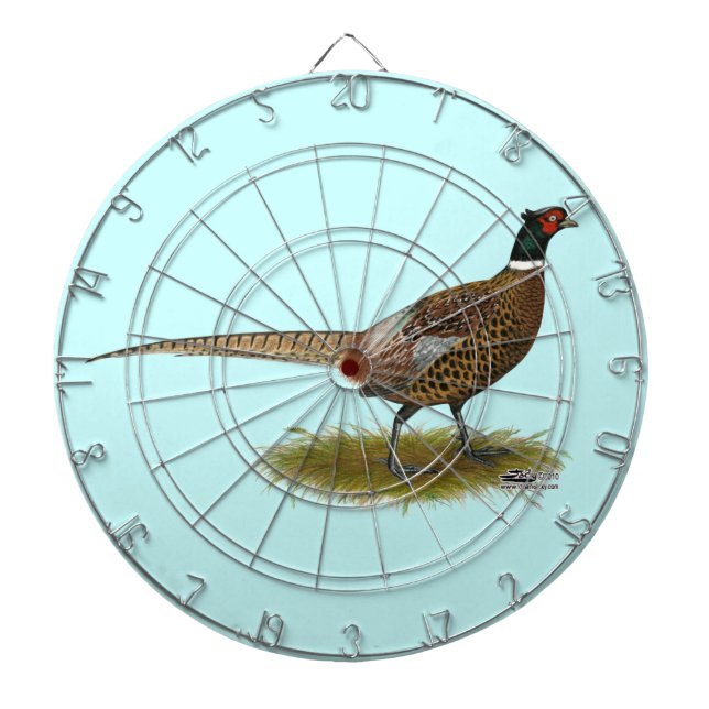 Pheasant Rooster Dartboard (Front)