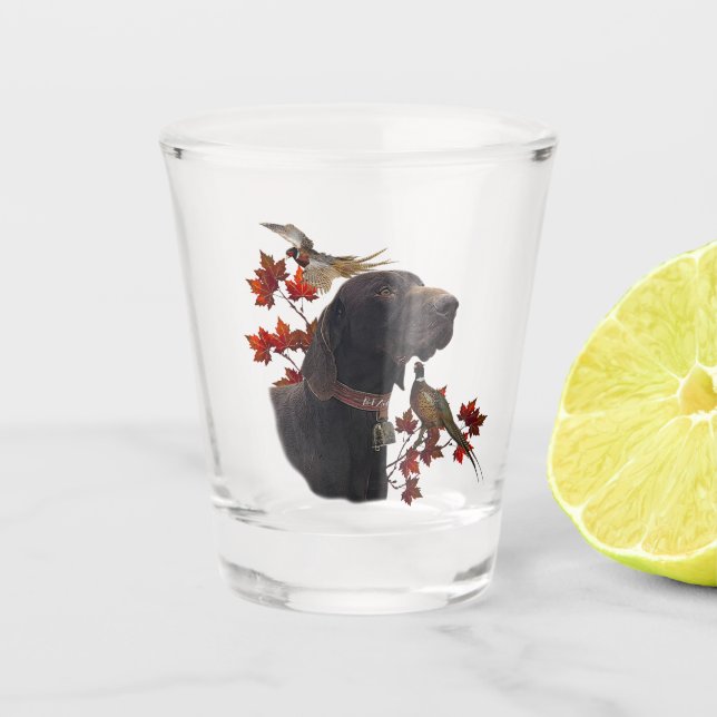 Pheasant  shot glass (Front)