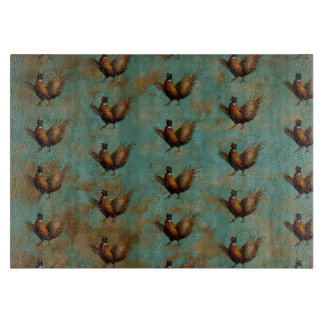 Pheasant strutting design cutting board