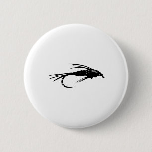Pheasant Tail Nymph Emerger Fly Fishing Fly Gift  2 Inch Round Button
