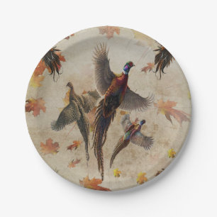 Pheasant tapestry poster acrylic print triptych k paper plate