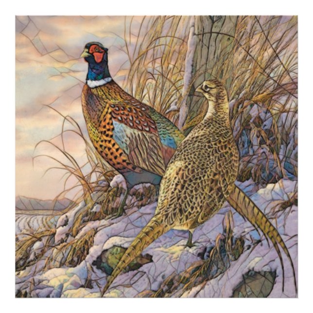 Pheasant Tapestry Poster Triptych (Front)