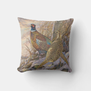 Pheasant Tapestry Poster Triptych Button Keychain Outdoor Pillow