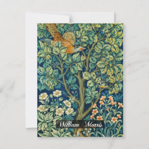 Pheasant Tapestry - William Morris Postcard