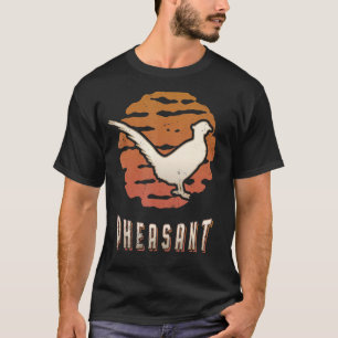 Pheasant Vintage Retro Classic Animal Sunset T-Shirt