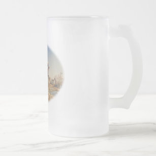 Pheasants Aloft - Great Hunting on the farm Frosted Glass Beer Mug