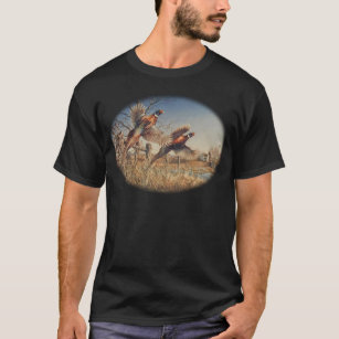 Pheasants Aloft - Great Hunting on the farm T-Shirt