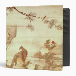 Pheasants and peonies, from a series of scrolls binder