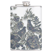 Pheasants in flowers