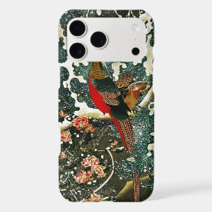 Pheasants in Snow, Pine Tree,Roses,Japanese Floral