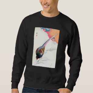 Pheasants in the Snow by Ohara Koson Sweatshirt