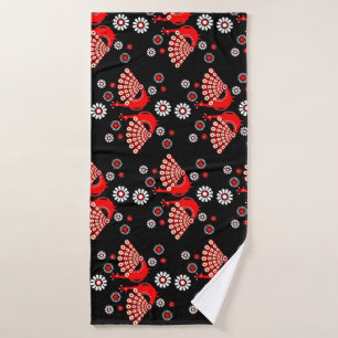 Pheasants Peacock Art Bath Towel