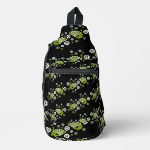  Pheasants Peacock Art Sling Bag