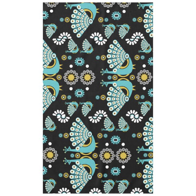  Pheasants Peacock Art Tablecloth (Front)