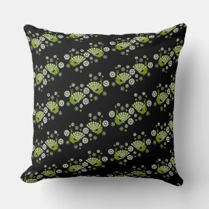 Pheasants Peacock Art Throw Pillow