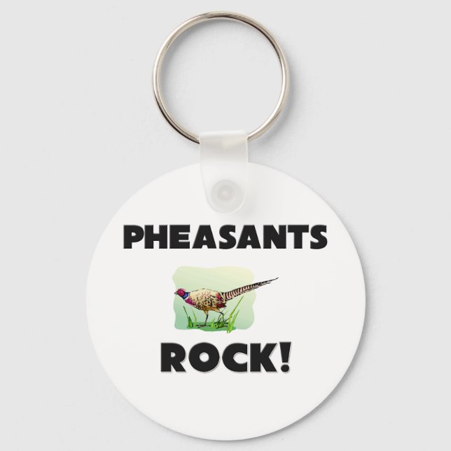 Pheasants Rock Keychain (Front)