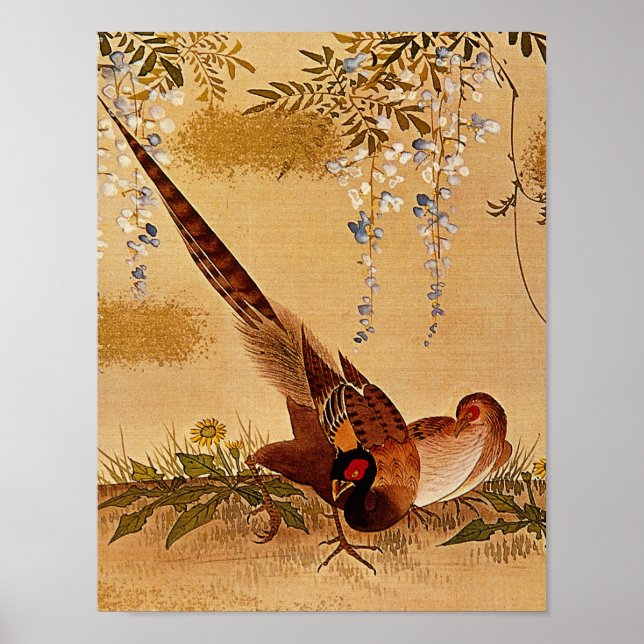 Pheasants Under the Glycines_The Orient Poster (Front)
