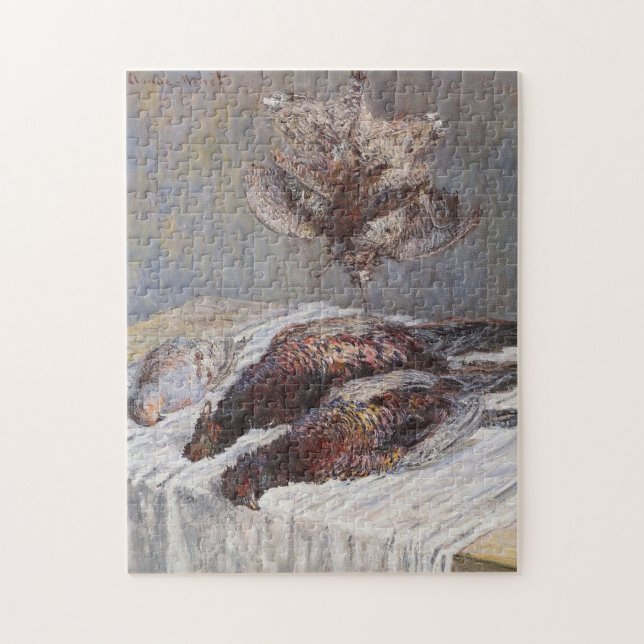 Pheasants Woodcocks & Partridges Monet Fine Art Jigsaw Puzzle (Vertical)