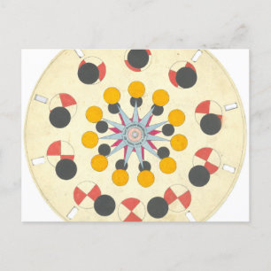 Phenakistiscope Disc Vintage Postcard